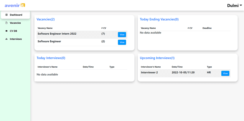 HR Management System preview